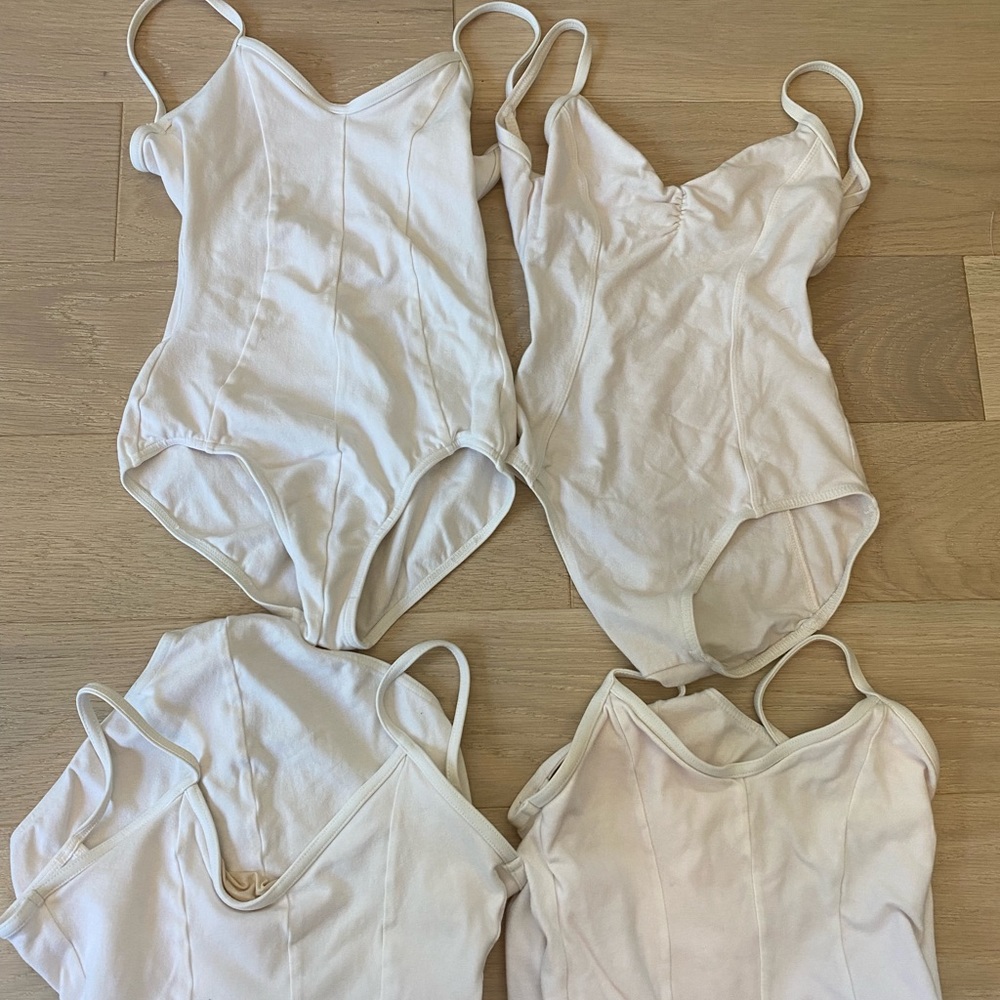 White basic xs Mirella ballet leotard